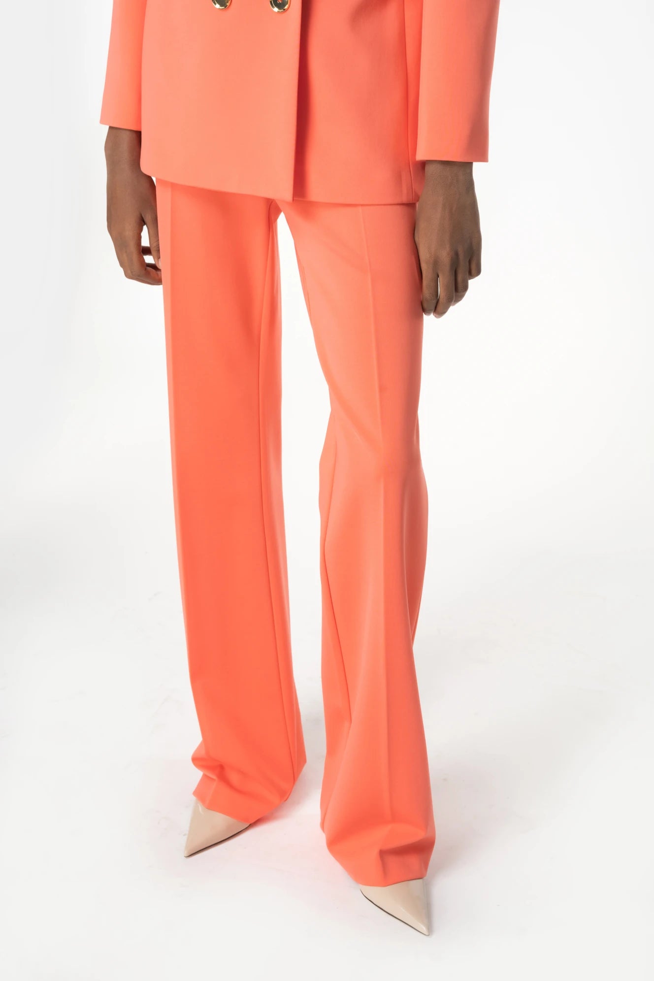 Flared Stretch Technical Trousers
