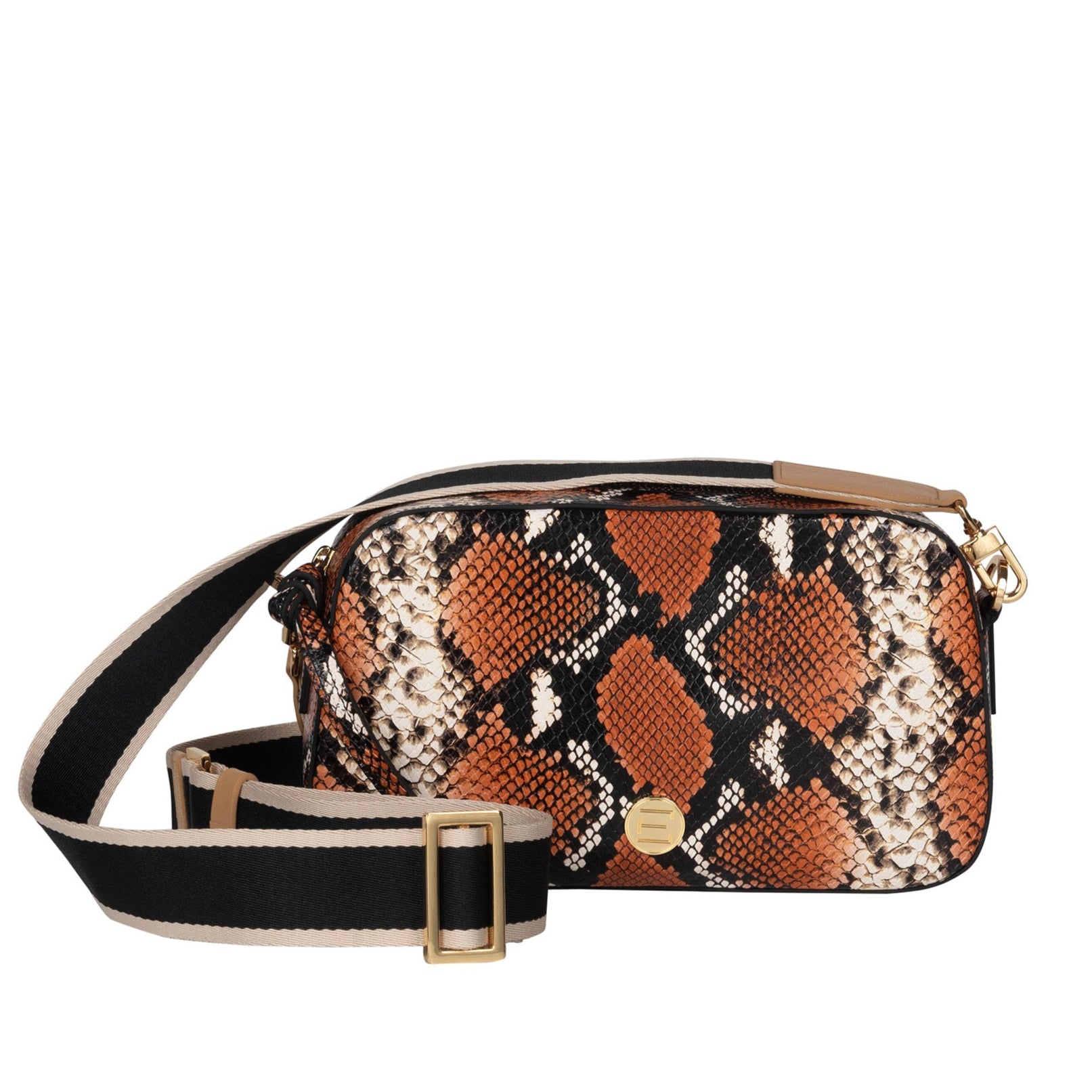 The Jackie Camera Bag - Multi-Colored Python – Edit by Elaine Turner