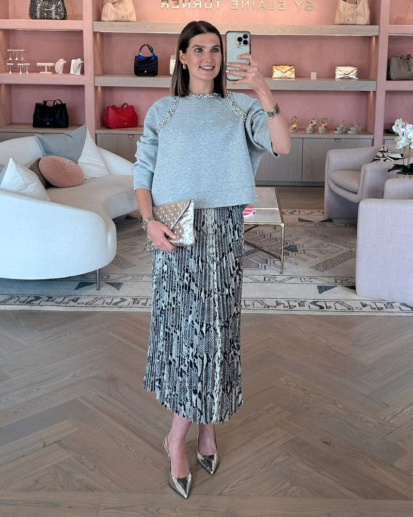 Bejewelled Embellished Sweatshirt – Edit by Elaine Turner