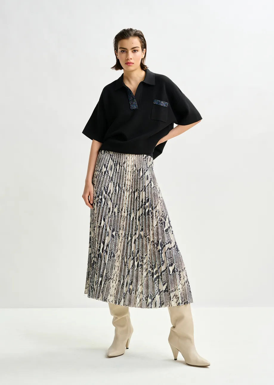 Indira Pleated Midi Skirt – Edit by Elaine Turner