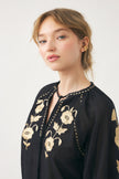 Ila Blouse Hand-Embroidered with Silk Thread