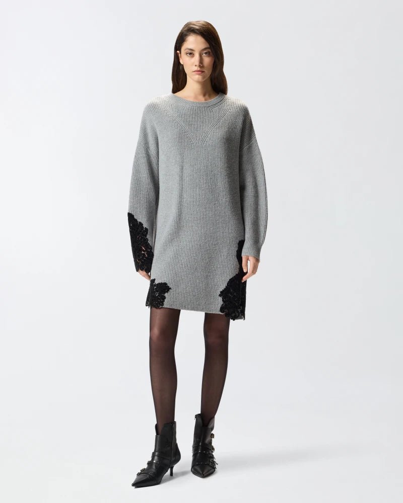 PINKO Knit Lace Mini Dress – Edit by Elaine Turner