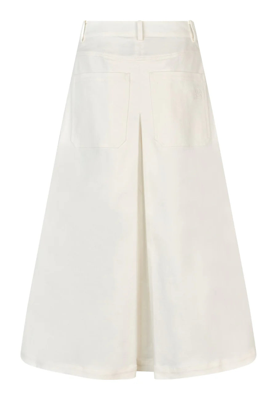 Dinessadea Denim Skirt- White
