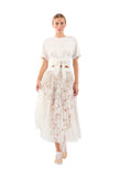 Sunflowers Pleated Skirt