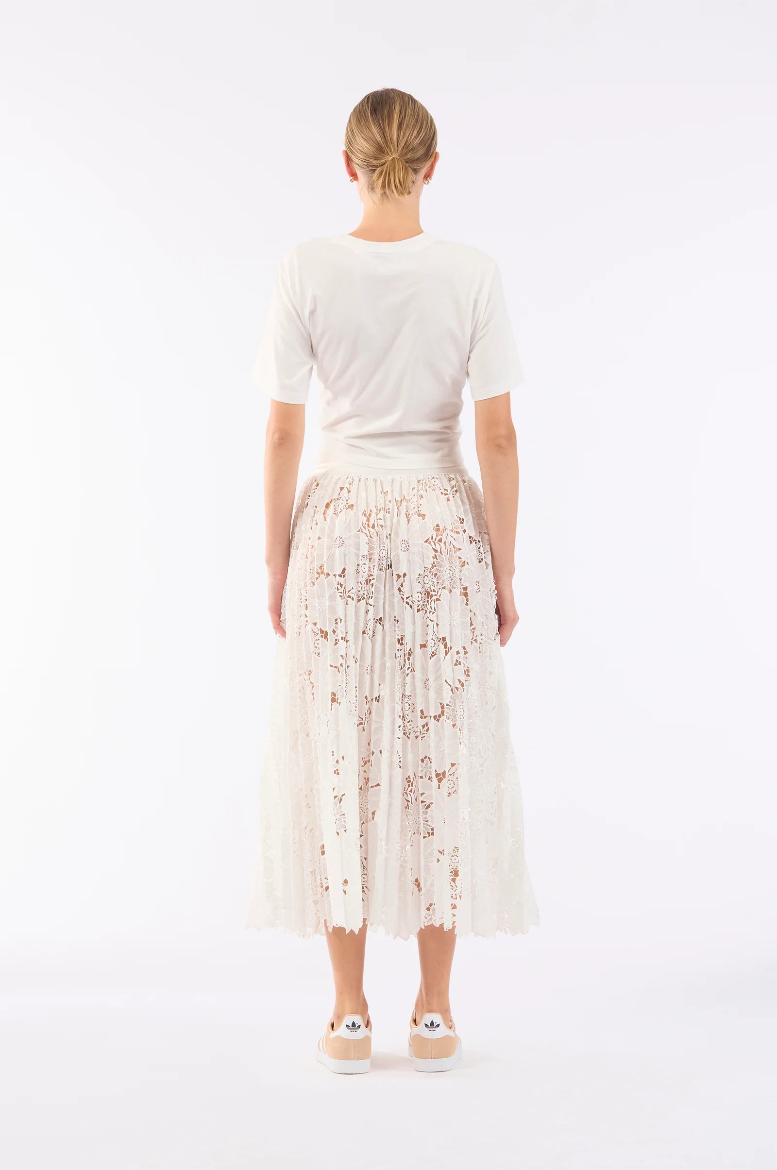 Sunflowers Pleated Skirt