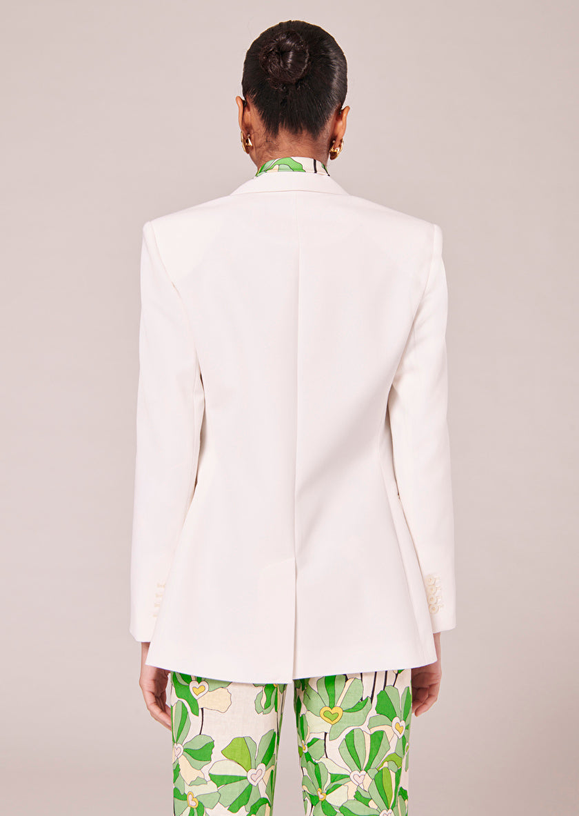 Viola Off White Wool Blazer