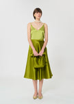 Josephine Green Duchess Satin Skirt - Edit by Elaine Turner