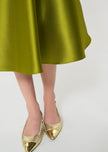 Josephine Green Duchess Satin Skirt - Edit by Elaine Turner