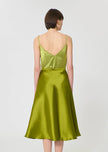 Josephine Green Duchess Satin Skirt - Edit by Elaine Turner