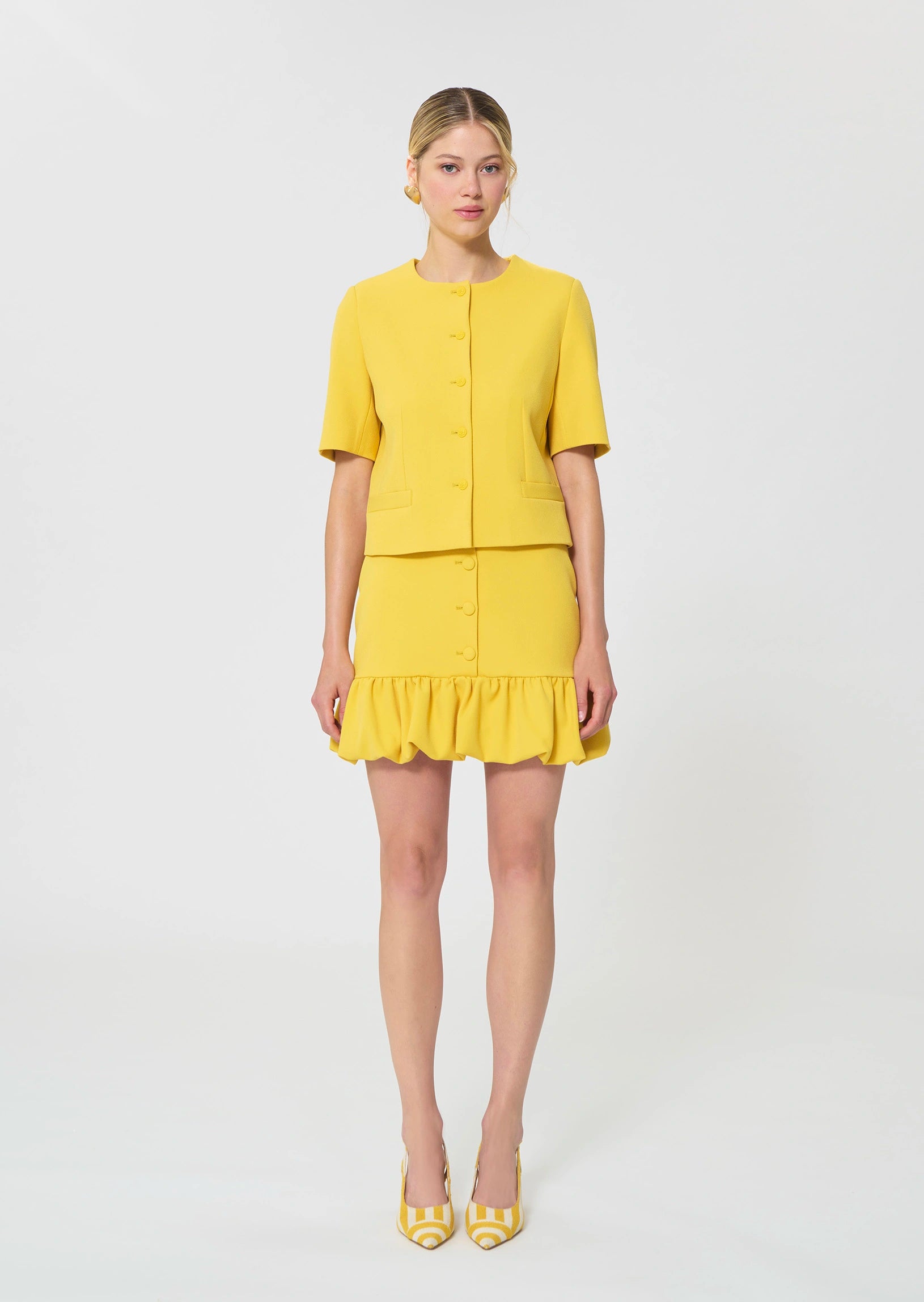 Josie Skirt- Frothy Crepe Mimosa