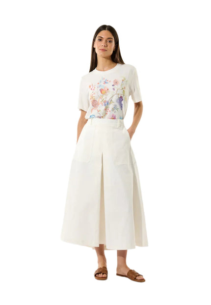 Dinessadea Denim Skirt- White