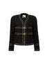 Contrast Stitch Textured Jacket w/ Lock Detail