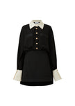 Satin Shirt Dress