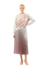 Demure Degrade Pleated Skirt