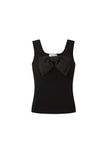 Knit Tank Top w/ Detachable Bow