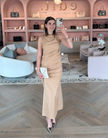 Bibber Papery Fitted Long Dress