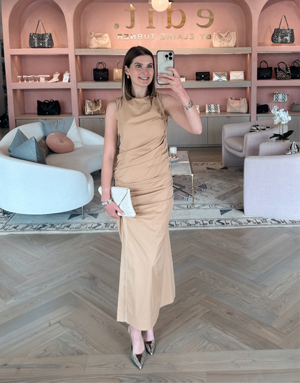 Bibber Papery Fitted Long Dress