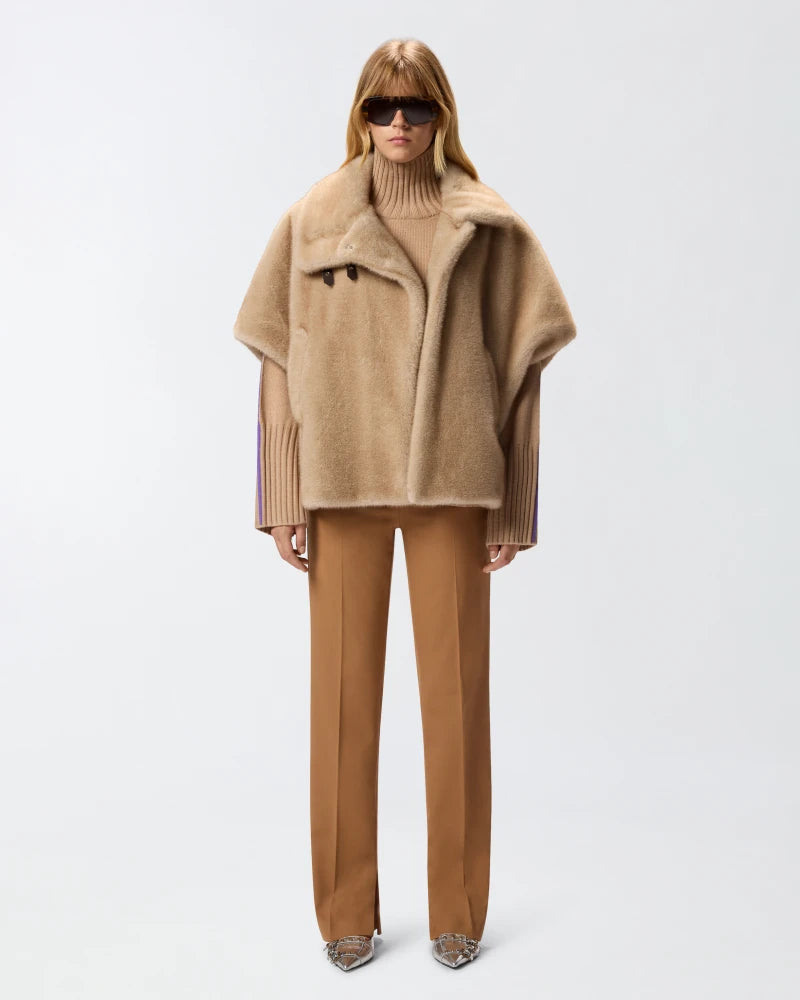 Faux Fur Cape