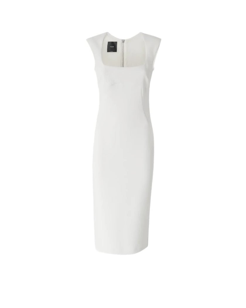 crepe square neck bodycon dress Black Woven Crepe Pearl Trim Square Neck Structured Mini Dress