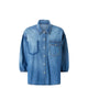 Puff Sleeve Denim Shirt