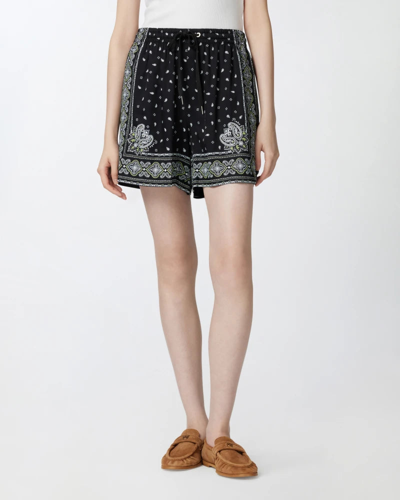 Bandana Print Shorts