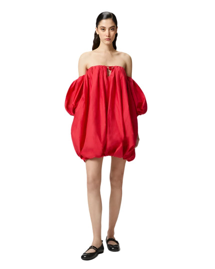 Poplin Balloon Mini Dress