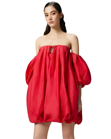 Poplin Balloon Mini Dress