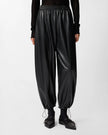 Faux Leather Balloon Trousers