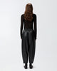 Faux Leather Balloon Trousers