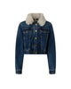 Denim Trucker Jacket with Faux Fur Collar
