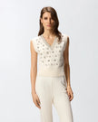 Rhinstone Knit Vest