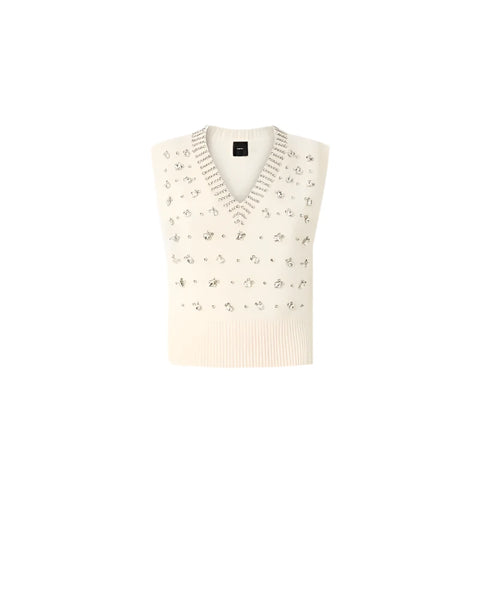 Rhinstone Knit Vest