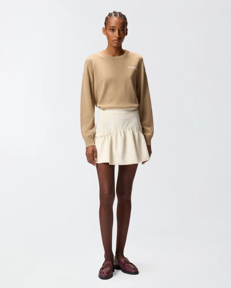Mini Skirt with Flounce