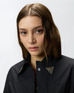 PINKO- Long Shirt Dress w/ Fringing & Metallic Details - Edit by Elaine Turner