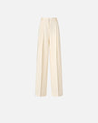 PINKO- Straight Cut Trousers w/ Pressed Pleat Detail - Edit by Elaine Turner