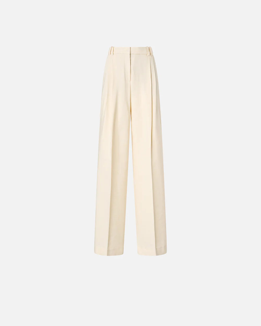 PINKO- Straight Cut Trousers w/ Pressed Pleat Detail - Edit by Elaine Turner