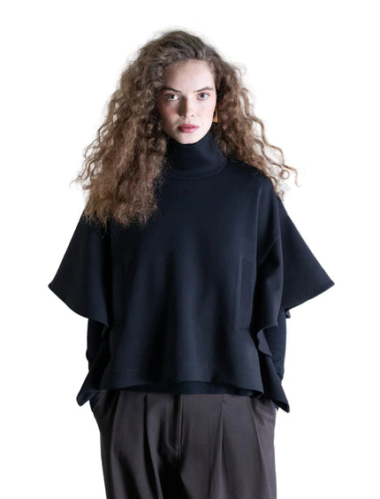 Structured Batwing Poncho