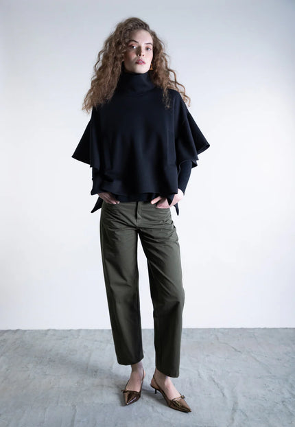 Structured Batwing Poncho