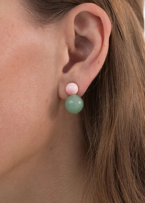 Cara Earring- Aventurine Multi