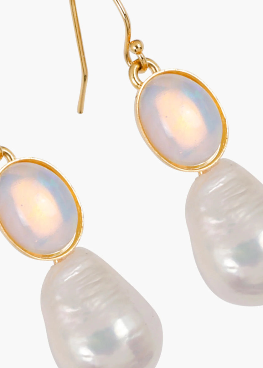 Tatum Earrings- Opal - Edit by Elaine Turner
