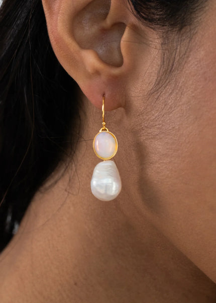 Tatum Earrings- Opal