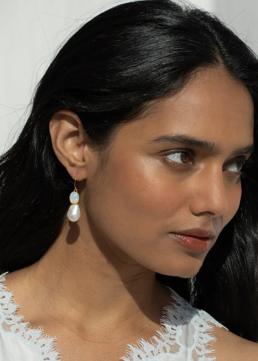 Tatum Earrings- Opal - Edit by Elaine Turner