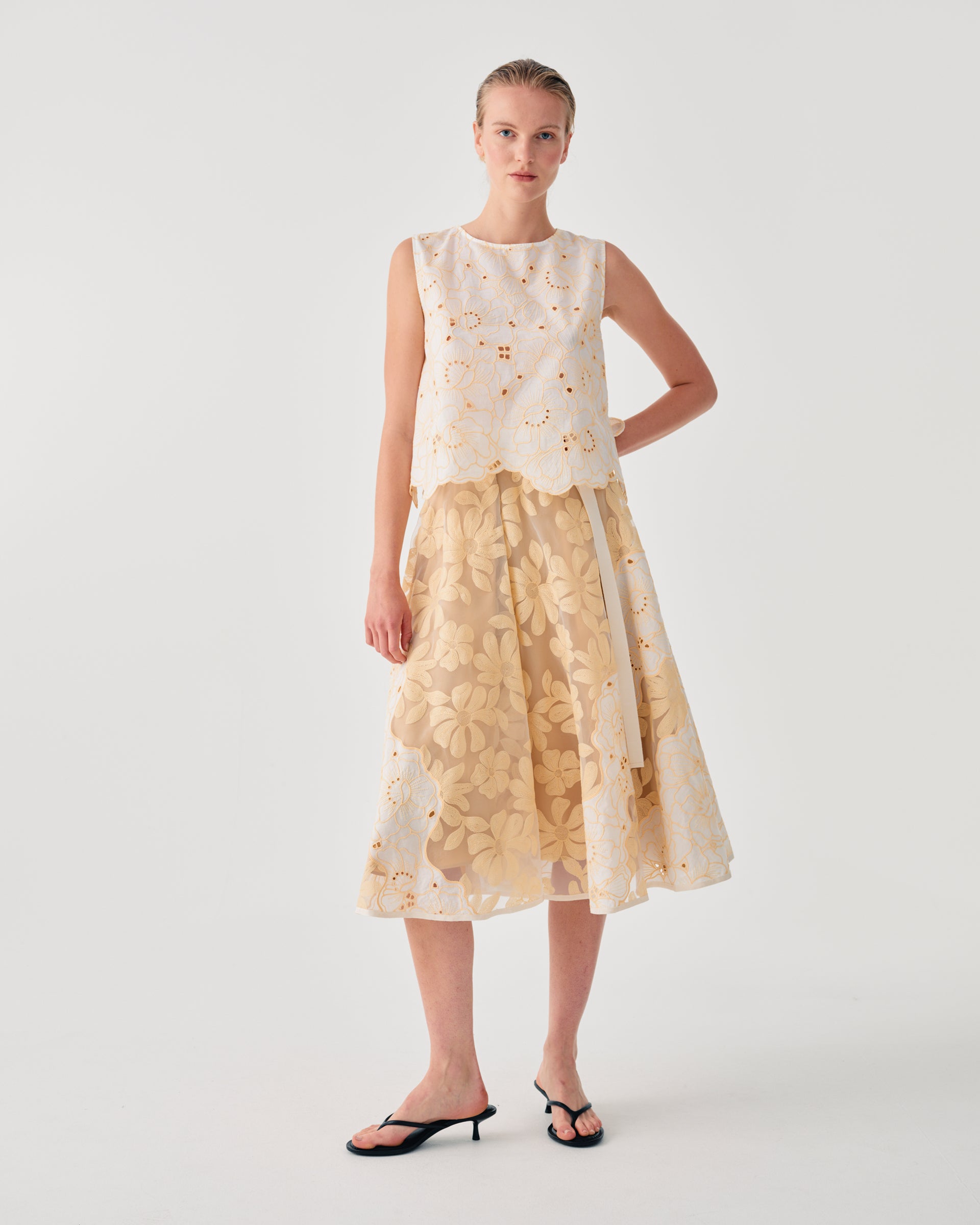 Beatrice .b- Embroidered Organza Top - Edit by Elaine Turner