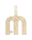 Groovy Diamond Initial Hinged Charm