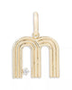 Groovy Diamond Initial Hinged Charm