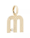 Groovy Diamond Initial Hinged Charm
