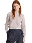 Cable Knit Crew Neck Sweater