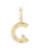 Mini Groovy Diamond Initial Charm
