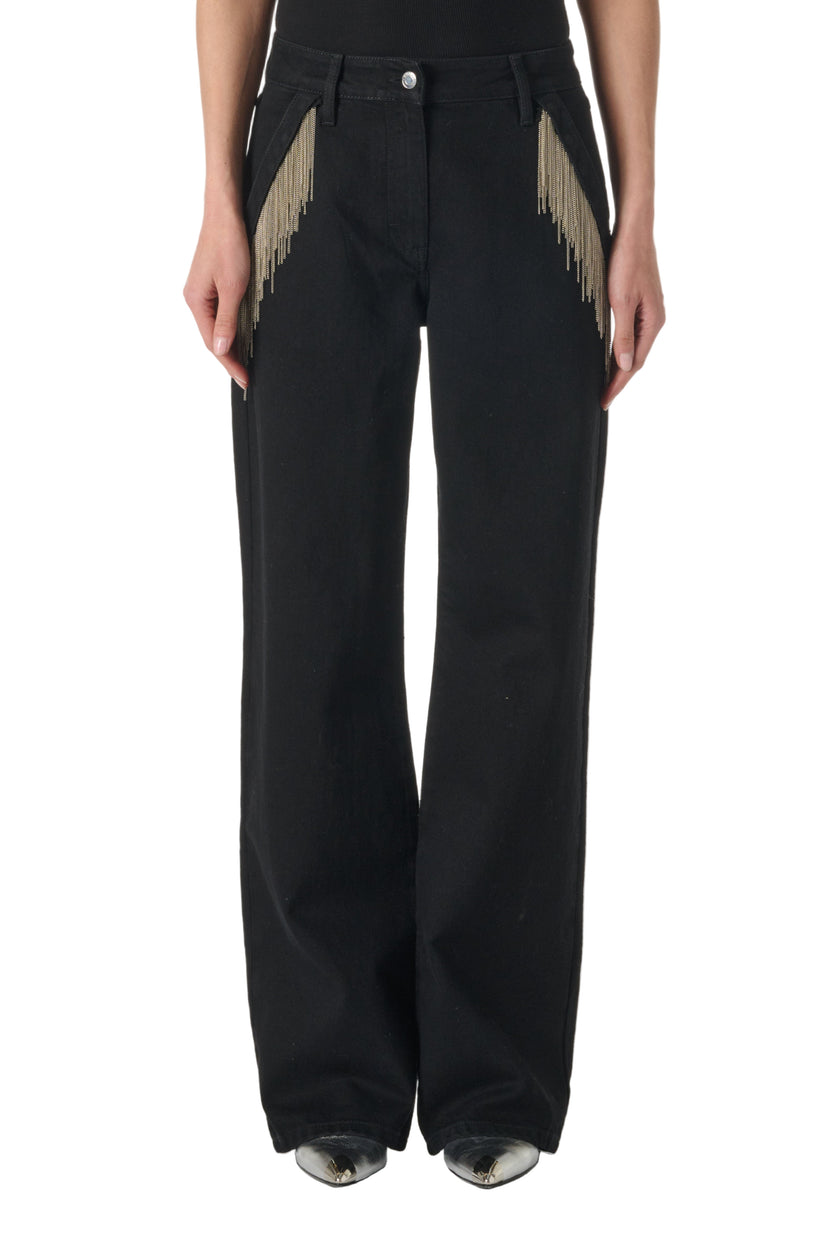 Maloni Fringe Jeans