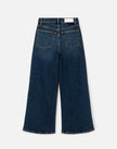 RE/DONE- High Rise Wide Leg Crop- Sonoma Indigo - Edit by Elaine Turner